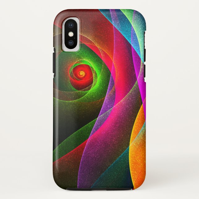 Red Green Orange Modern Abstract Art Pattern #22 Case-Mate iPhone Case (Back)