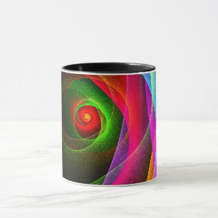 Red Green Orange Modern Abstract Art Pattern #22 Mug