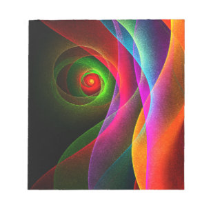 Red Green Orange Modern Abstract Art Pattern #22 Notepad
