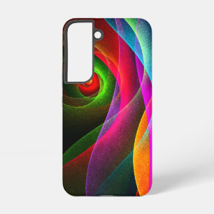 Red Green Orange Modern Abstract Art Pattern #22 Samsung Galaxy Case