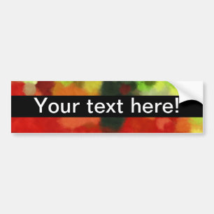 Red green painting bumper sticker