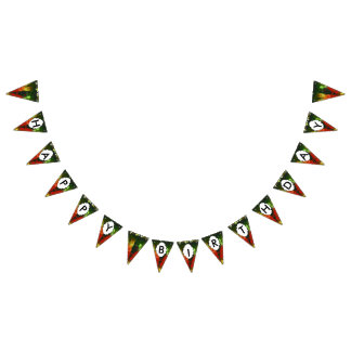 Red green painting bunting
