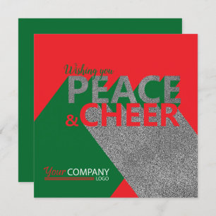 Red & Green, Peace & Cheer Card