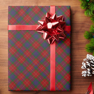 Red Green Plaid Christmas Wrapping Paper