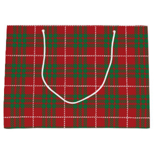 Red & Green Plaid Large Gift Bag