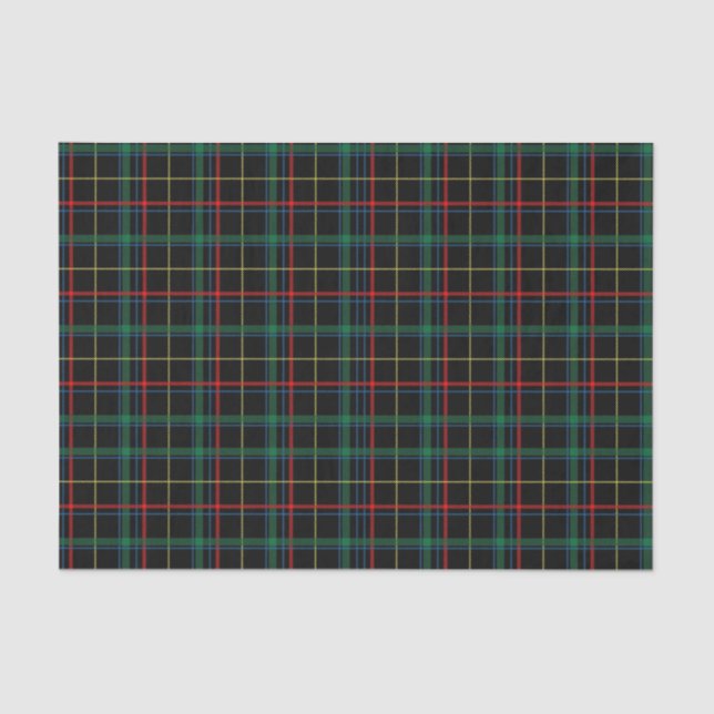 Red & Green Plaid Tissue Paper (Front)