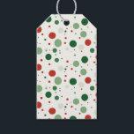 Red & Green Polka Dots Gift Tags<br><div class="desc">Title: Winter Wonderland Gift Tag Collection Step into a winter wonderland with our exquisite Winter Wonderland Gift Tag Collection. Each gift tag in this collection features a unique combination of nature's finest elements, creating a charming and enchanting addition to your holiday presents. Indulge in the beauty of nature with gift...</div>