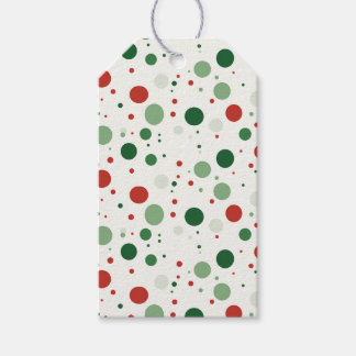Red & Green Polka Dots Gift Tags