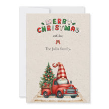 🎄Red & Green Santa Vintage Car Christmas