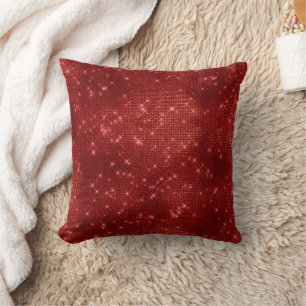 Red Green Sparkle Christmas Cushion