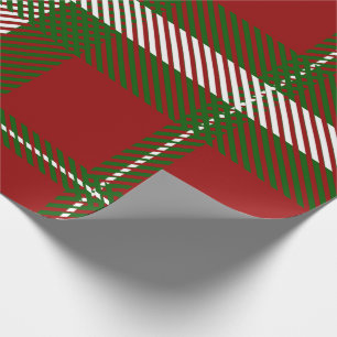 Red Green Tartan Gift Wrap