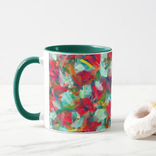Red Green White Blue Yellow Abstraction Mug