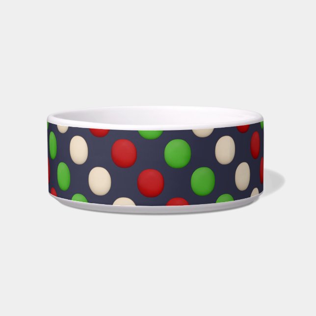 Red Green White Dots Bowl (Left)