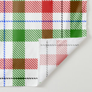 Red Green White Flannel Plaid Pattern Design Tapestry