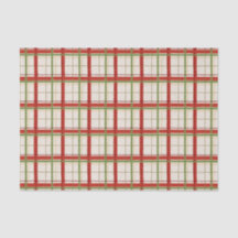 Red & Green Windowpane Checked