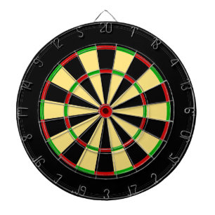 Red Green Yellow Festive Dartboard