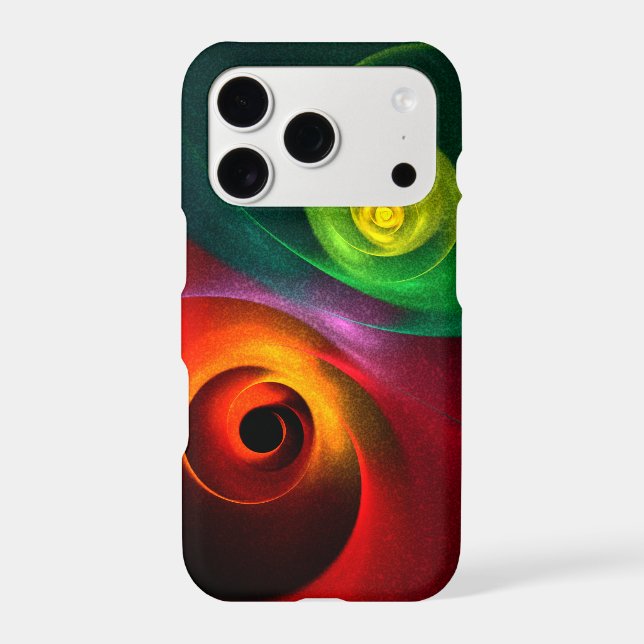 Red Green Yin Yang Modern Abstract Art Pattern #20 (Back)