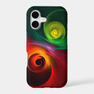 Red Green Yin Yang Modern Abstract Art Pattern #20