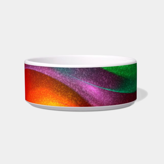 Red Green Yin Yang Modern Abstract Art Pattern #20 Bowl (Front)