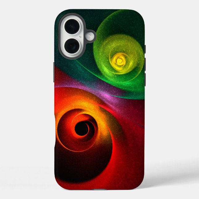 Red Green Yin Yang Modern Abstract Art Pattern #20 Case-Mate iPhone Case (Back)