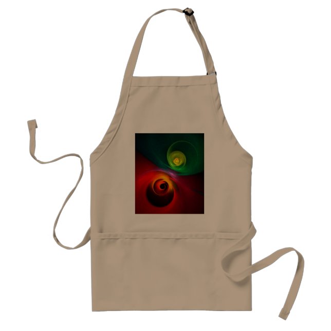 Red Green Yin Yang Modern Abstract Art Pattern #20 Standard Apron (Front)