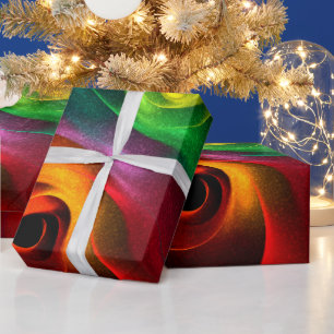 Red Green Yin Yang Modern Abstract Art Pattern #20 Wrapping Paper