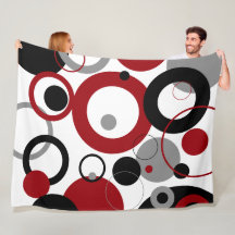 Red, Grey and Black Dots   