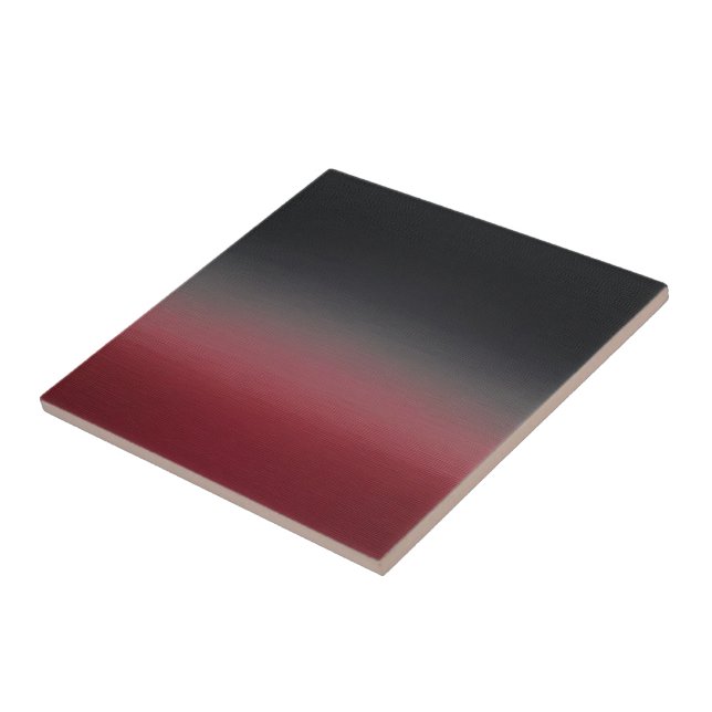 Red grey black gradient ceramic tile (Side)