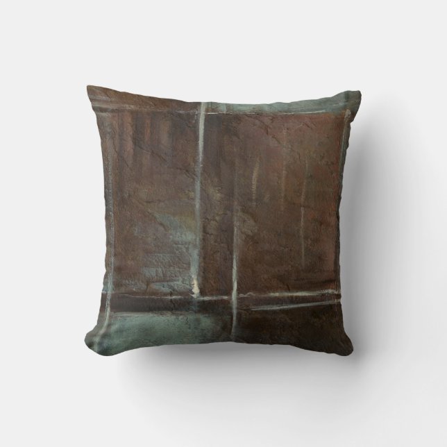 Red & Grey Brick Wall Cushion (Front)