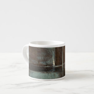 Red & Grey Brick Wall Espresso Cup