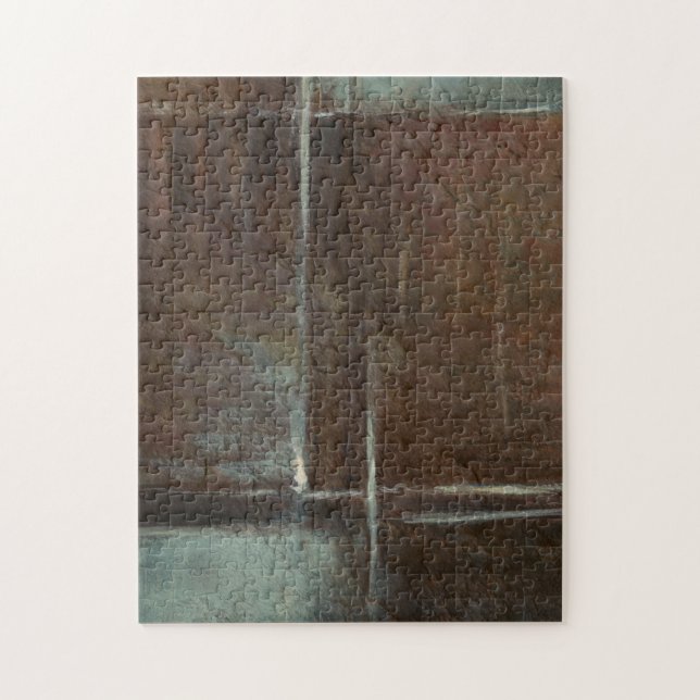 Red & Grey Brick Wall Jigsaw Puzzle (Vertical)