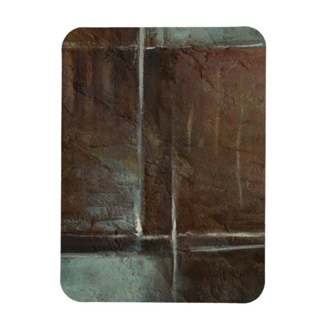 Red & Grey Brick Wall Magnet (Vertical)