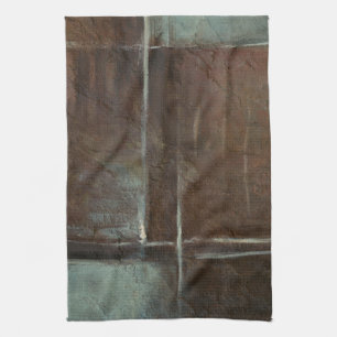 Red & Grey Brick Wall Tea Towel