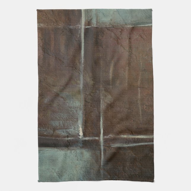 Red & Grey Brick Wall Tea Towel (Vertical)