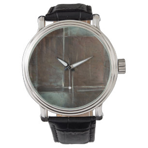 Red & Grey Brick Wall Watch