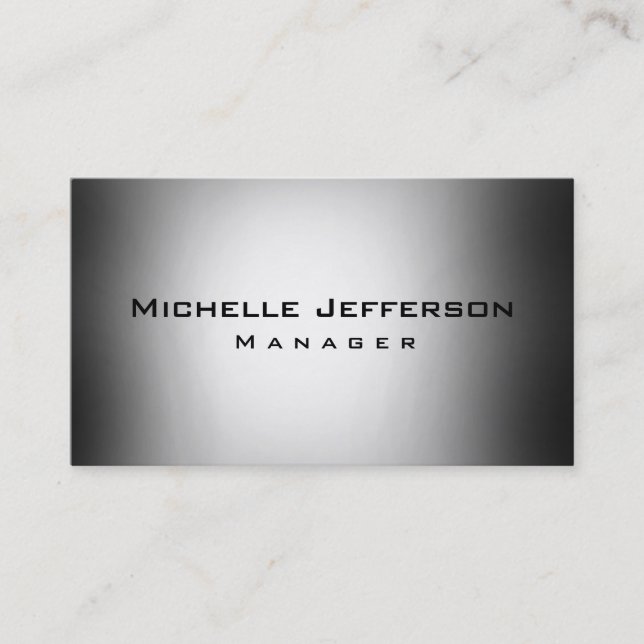 Red Grey Creative Manager Business Card (Front)