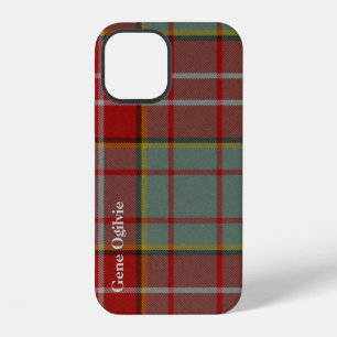 Red & Grey Ogilvie Tartan Plaid iPhone 12 Case