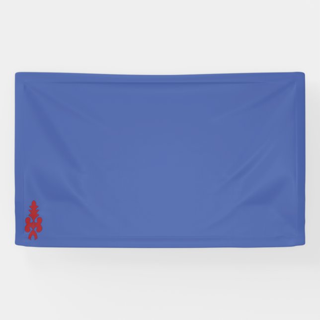 red, grey, violet illustration Desig Vinyl Banner  (Horizontal)