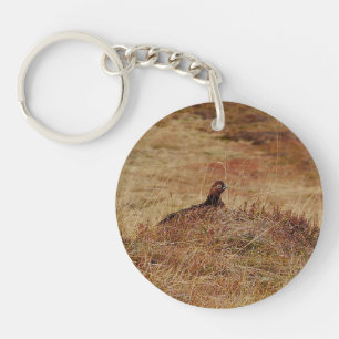 Red Grouse Key Ring