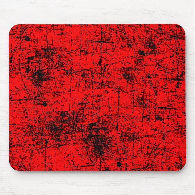 Red Grunge Mouse Pad (Front)