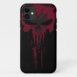 RED Grunge skull  Case-Mate iPhone Case
