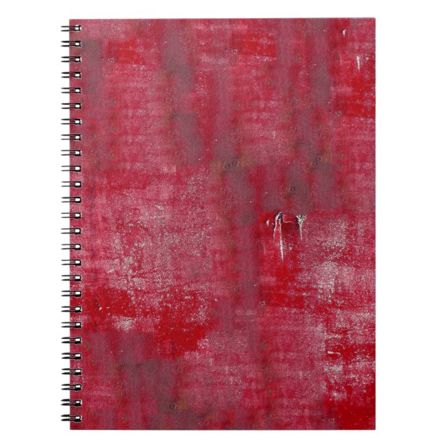Red grunge textureabstract,ancient,art,background, notebook (Front)