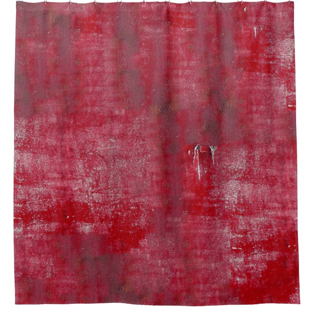 Red grunge textureabstract,ancient,art,background, shower curtain (Front)