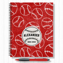 Red Grunged Baseball Pattern