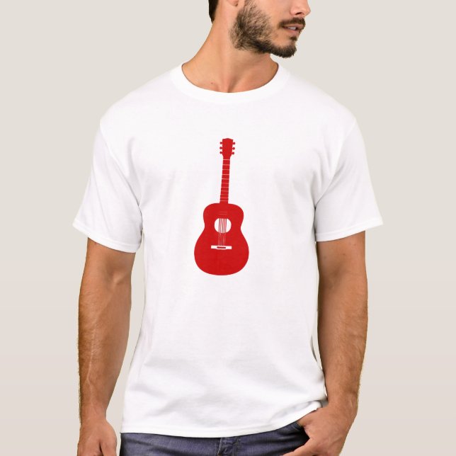 Red Guitar T-Shirt (Front)