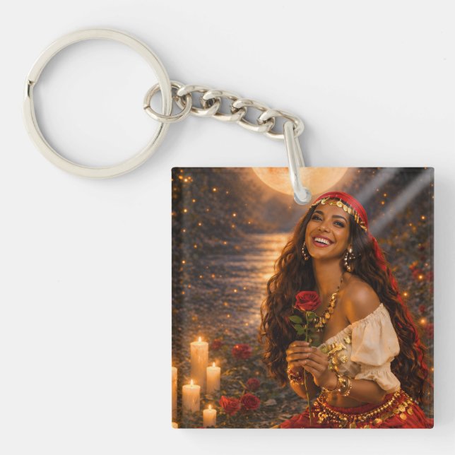 red gypsy  key ring (Front)