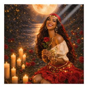 red gypsy photo print