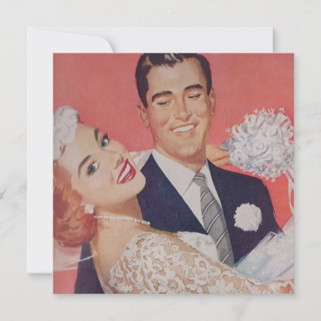 Red Haired Bride with Green Eyes Wedding Save The Date (Front)