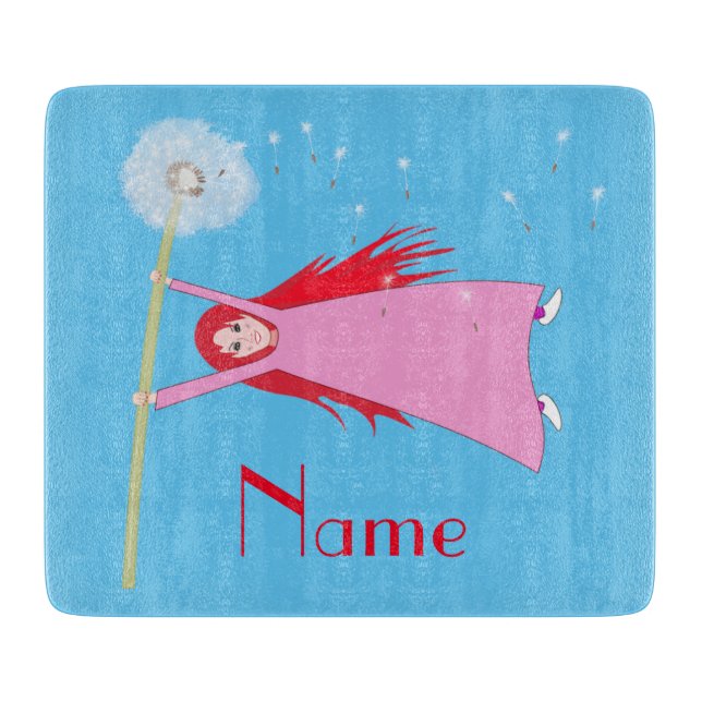 Red-haired Dandelion Girl Thunder_Cove  Cutting Board (Front)