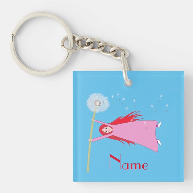 Red-haired Dandelion Girl Thunder_Cove Key Ring (Front)